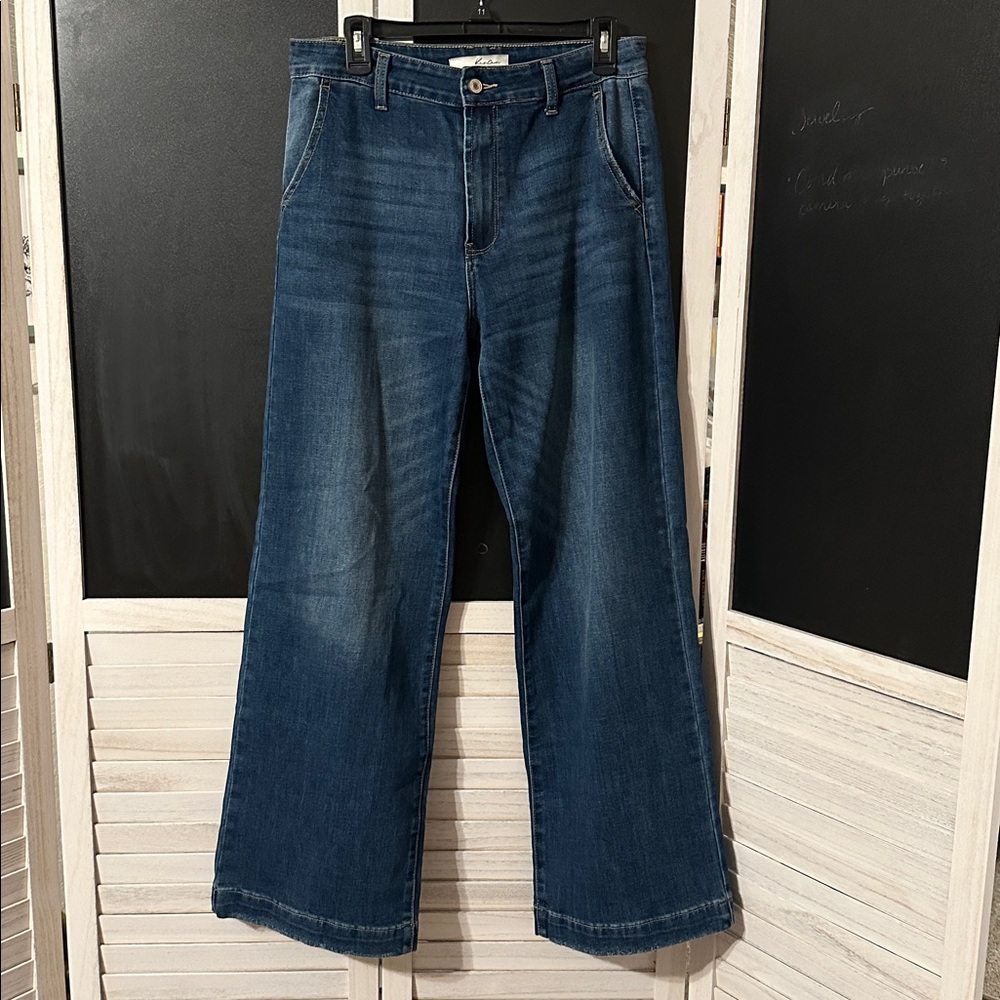 KanCan Dark Blue Wide-Leg Jeans